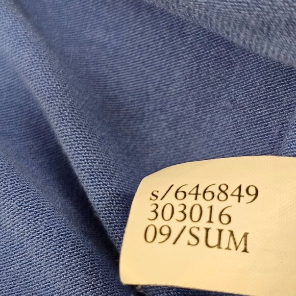 Banana Republic Womens Pleated Blue Short Sleeve Top L - Picture 6 of 8